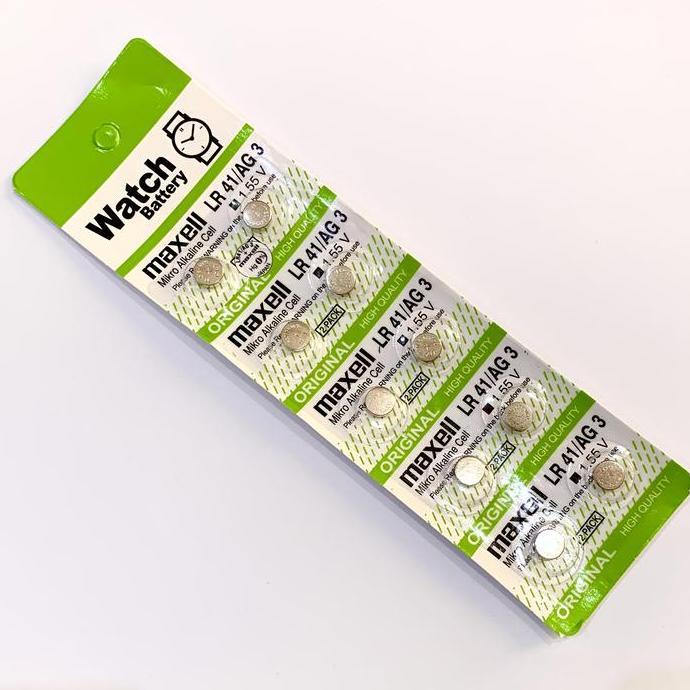 Baterai LR41 SR41 AG3 Battery LR41 Isi 10 Butir
