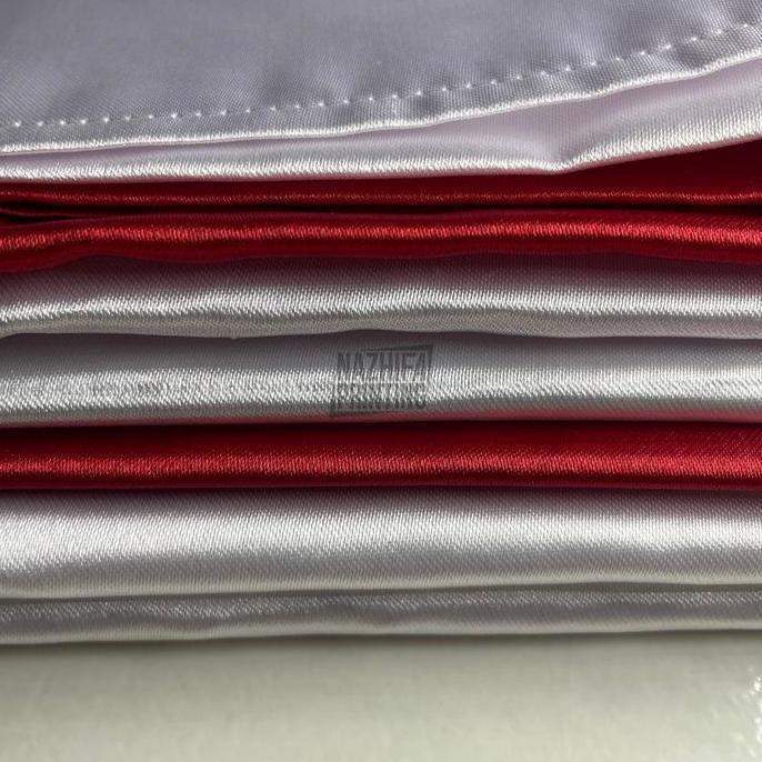 Bendera Merah Putih Indonesia, Lengkap, Bahan Satin England Premium