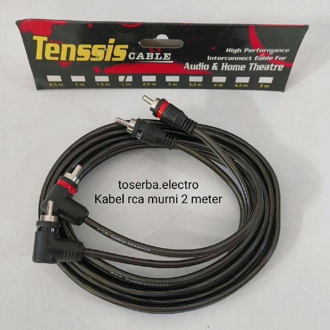 Kabel Audio RCA 2m Tensis rca 2 meter audio mobil dan home audio