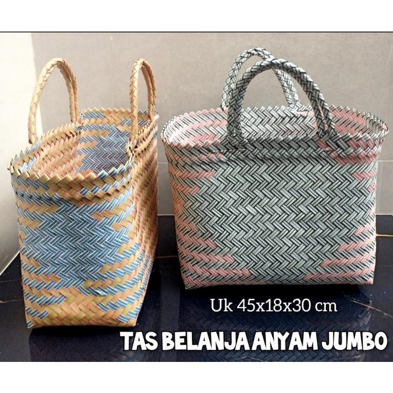 Tas belanja jumbo | tas keranjang pasar tas anyaman