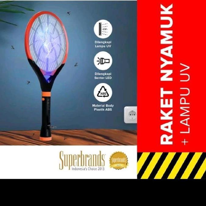 Ready Raket Nyamuk KENMASTER KM-089 + Lampu Senter LED - KENMASTER Raket Nyamuk - Mosquito Killer KM