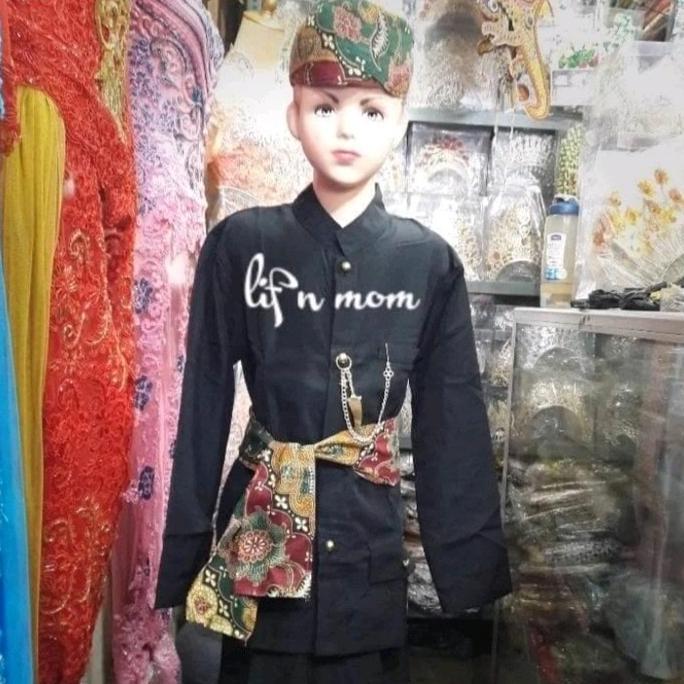 Baju Abang Adat Betawi & Rantai Tk Sd Smp // Baju Adat Betawi
