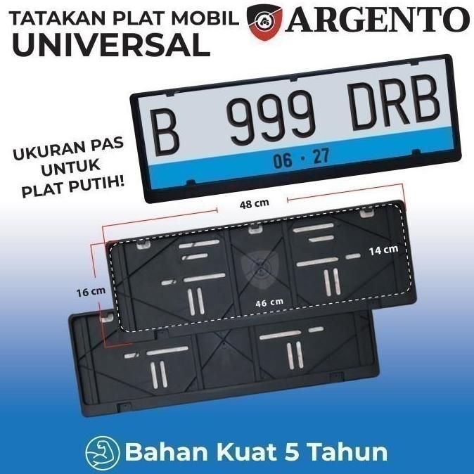Avanza Veloz Calya Yaris Tatakan Dudukan Plat Nomor Mobil Argento