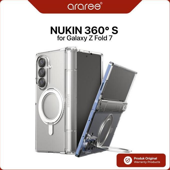 Case Compatible for Samsung Galaxy Z Fold 7 Fold7 ARAREE Nukin 360 S Stand with Hinge Protection Pro