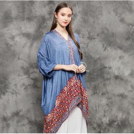 AIRA BATIK_ Alisa Kaftan Tunik Batik | Kaftan Batik | Kaftan Oversize | Kaftan Lebaran | Kaftan Raya