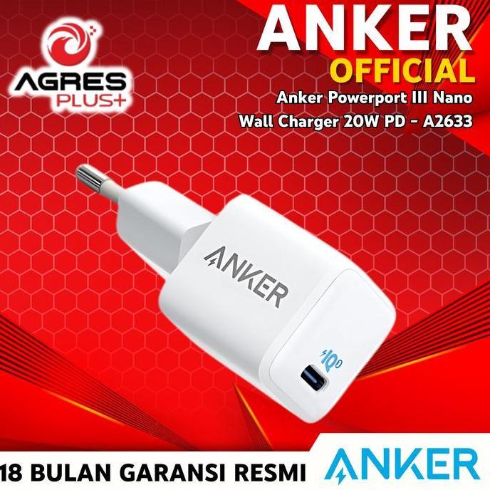 ANKER Powerport III Nano Wall Charger 20W PD A2633