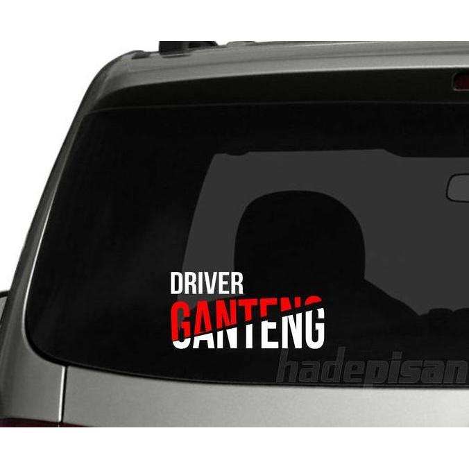 Stiker Mobil Cutting Sticker Bodi Kaca keren Supir Driver Ganteng