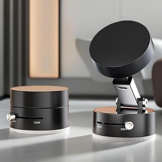 Penyangga HP Magnetis 360 Putar untuk Dasbor & Kaca Depan Mobil - Dudukan Kopi Vakum Kuat dengan Pad