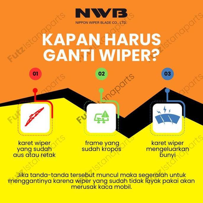 Wiper Belakang Daihatsu Terios Original Merk NWB Japan