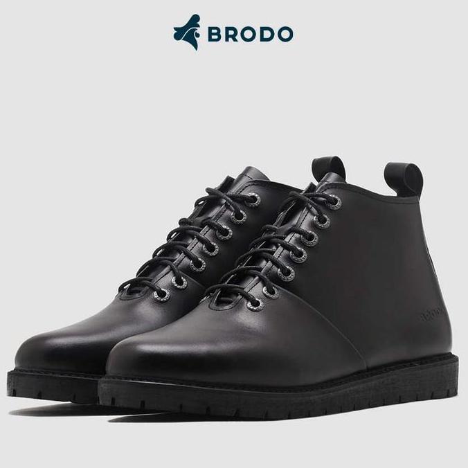 BRODO - Sepatu Signore Boots Full Black