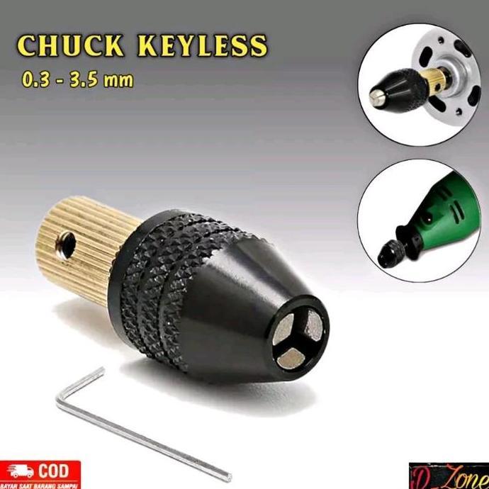ZORRA8 Mata Bor Drill Chuck Dinamo DC 3.17 mm Drill Chuck Bor Mini Rakitan