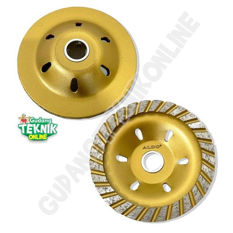WALMERA Diamond Cup Grinding Wheel 4" ALDO TURBO DGC 205 / Mata Gerinda Poles Granit Granite Beton P