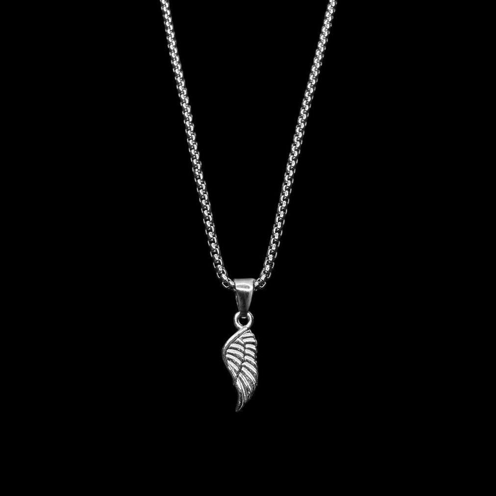 Kualitas Super Kalung Smile Necklace Cross Star Bintang Pendant Korea Style Perak Silver Pria Wanita