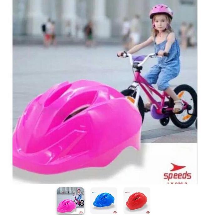 helm sepatu roda anak polos ukuran kecil