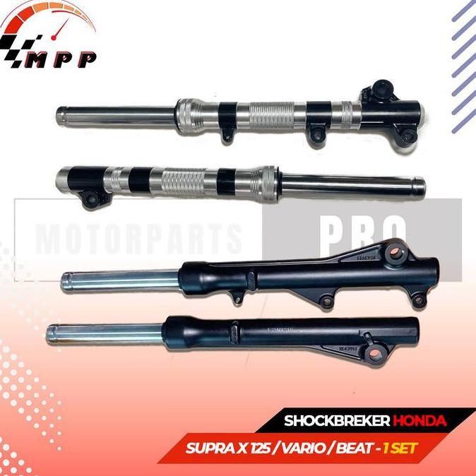Diskon As Shockbreaker Depan Tabung Lengkap 1 Set Variasi & Non - Supra X125 / Vario 120-150 /Beat/S