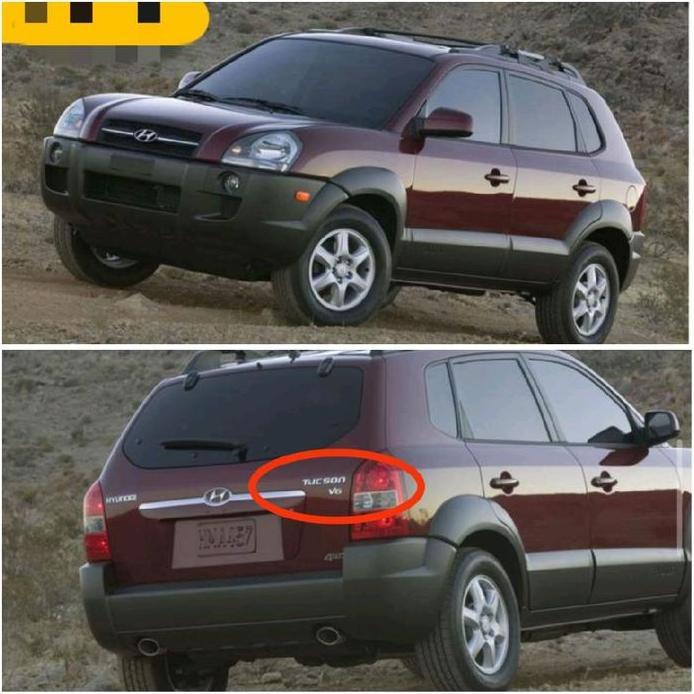 emblem tulisan TUCSON untuk hyundai tucson 2005-2010 gen1