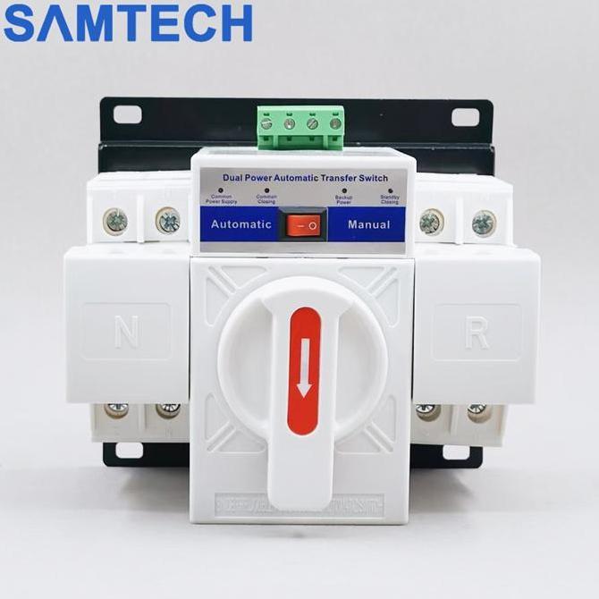 ATS 63A 2P Automatic Transfer Switch 63A 2P Otomatis untuk PLN dan Genset Inverter 2P 63A
