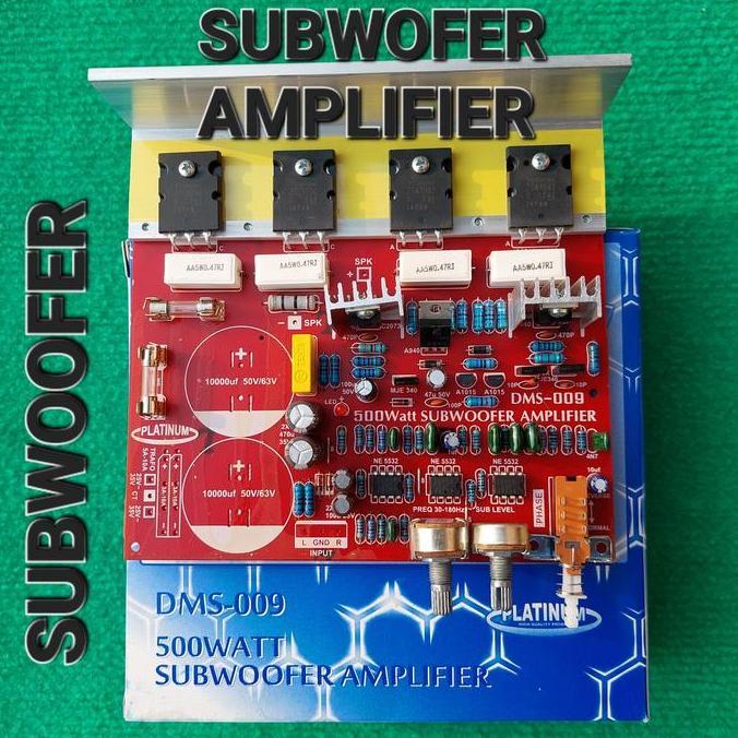 KIT POWER SUBWOFER 500w DMS 009 PLATINUM AMPLIFIER SUBW SUBWOOFER
