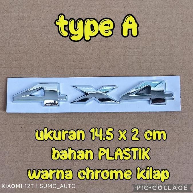 emblem 4 x 4 emblem tulisan 4x4 jeep