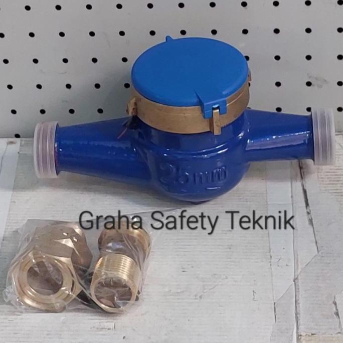 Ready water meter 1" / meteran air 1 inch body besi / flow meter