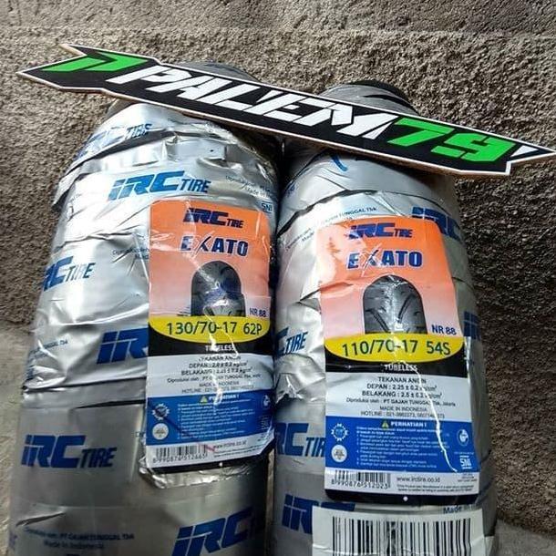 Ban Supermoto IRC Exato 17 - 110 & 130 KLX 150 Dtracker Depan Belakang