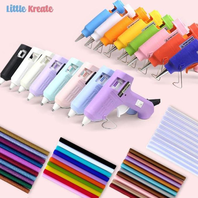 Lem Tembak / Hot Melt Glue Gun / Lem Lilin / Refill Lem Warna - Bening