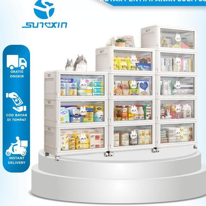 Sunxin Kotak Penyimpanan 50Cm S97 Lemari Pakaian Anak Box Storage Plastik Box Penyimpanan Lipat