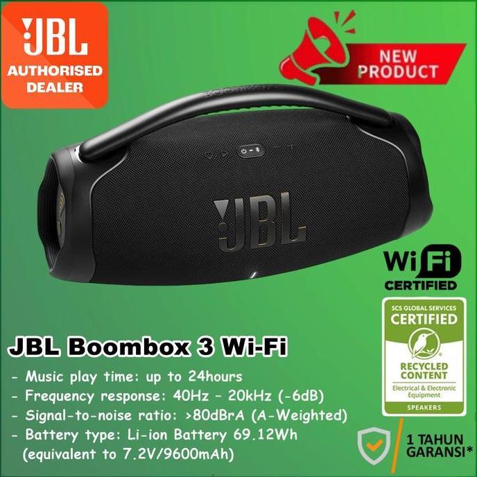 FARAHGUZZ_ - JBL BOOMBOX 3 WIFI PORTABLE BLUETOOTH SPEAKER BOOMBOX3 IP67 POWERFUL SOUND BOOMBOX3 3WI
