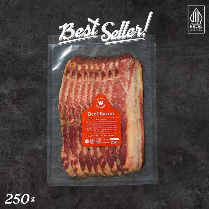 American Beef Bacon / Smoked Beef Bacon / Daging Sapi Bacon JS