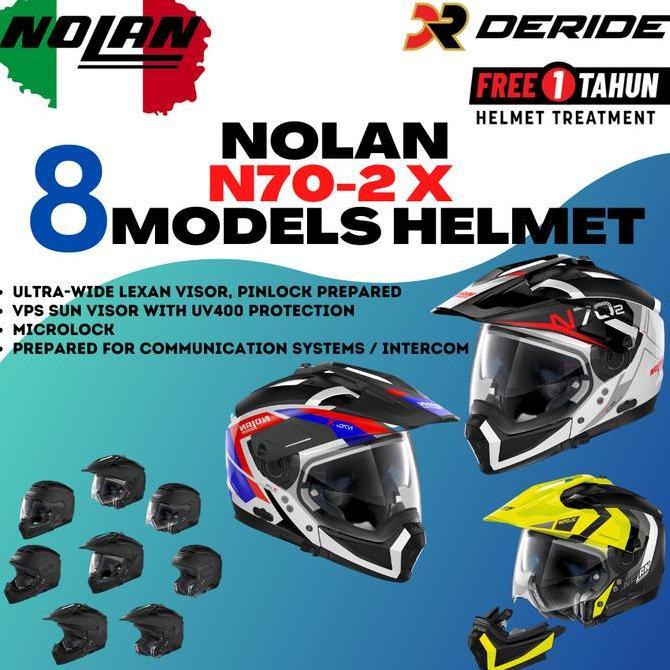 HELM NOLAN N70-2 X N-COM HELM CROSS OVER HELM MOTOR SNI N702X N702
