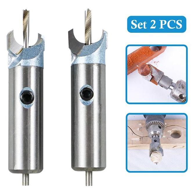LORASTA 2Pcs Mata Bor Tasbih Manik 8mm 10mm 12mm 14mm Drill Bit Pembuat Bola Gelang Perhiasan Kayu D