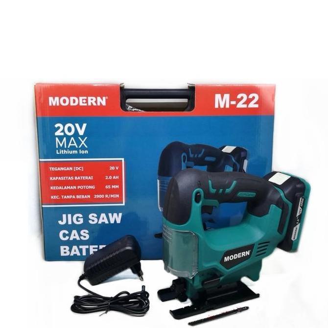 IYLBISC jigsaw cordless MODERN M-22 mesin gergaji Portable baterai 20v