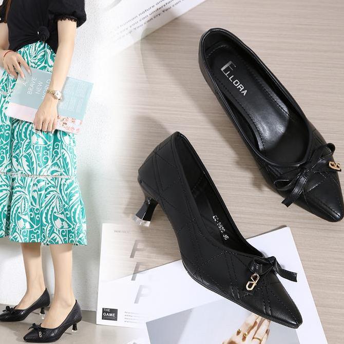 ELLORA EG-8830 Sepatu Heels Wanita Sintetis Import Shoes Premium HS