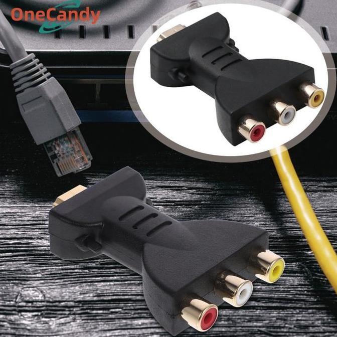 LORASTA Converter HDMI To AV Support Full HD 1080p HDMI To RCA Konverter HDMI Ke AV Mini Adaptor Aud