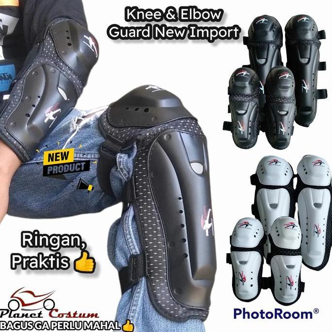 PCDC1 Body Protector Decker Siku Tangan Lutut Kaki Biker Sepeda Motor