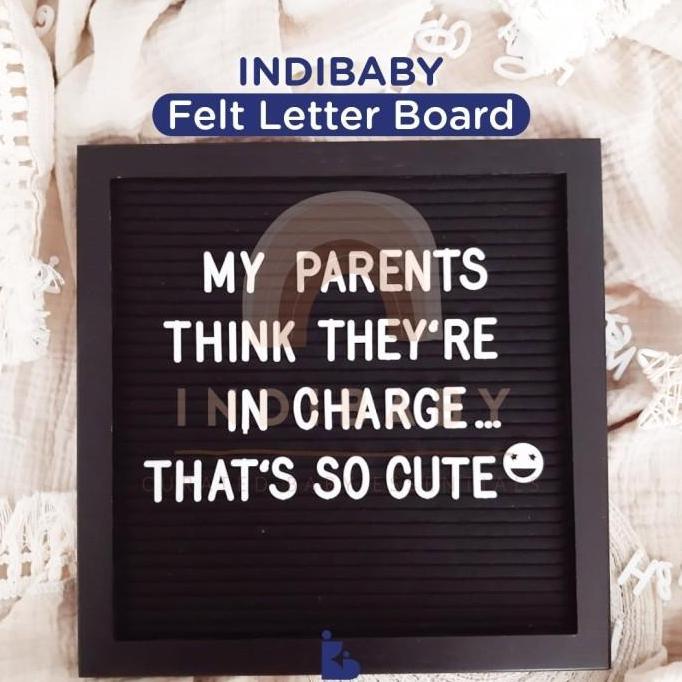 Felt Letter Board / Papan Huruf Nama Bayi / Perlengkapan Foto