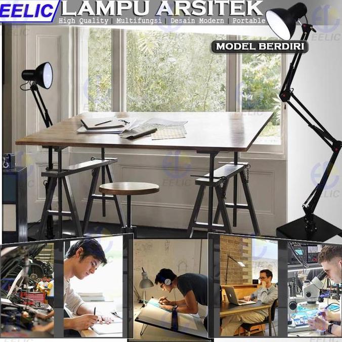 LOGPEF EELIC ELC-J022 LAMPU ARSITEK STANDING LAMP LAMPU BELAJAR ARSITEK MODEL BERDIRI LAMPU ARSITEK 