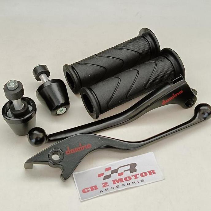 Buana.Metkoljaya - Handle Handel Rem Set Black Domino Tiger Verza Sonic Cbr Gtr Cb150R + Hand Grip  