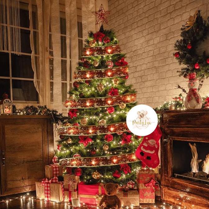 Lampu Natal Kain / Pita Lampu LED Tumbler / Dekorasi Pohon Natal / Hiasan Natal
