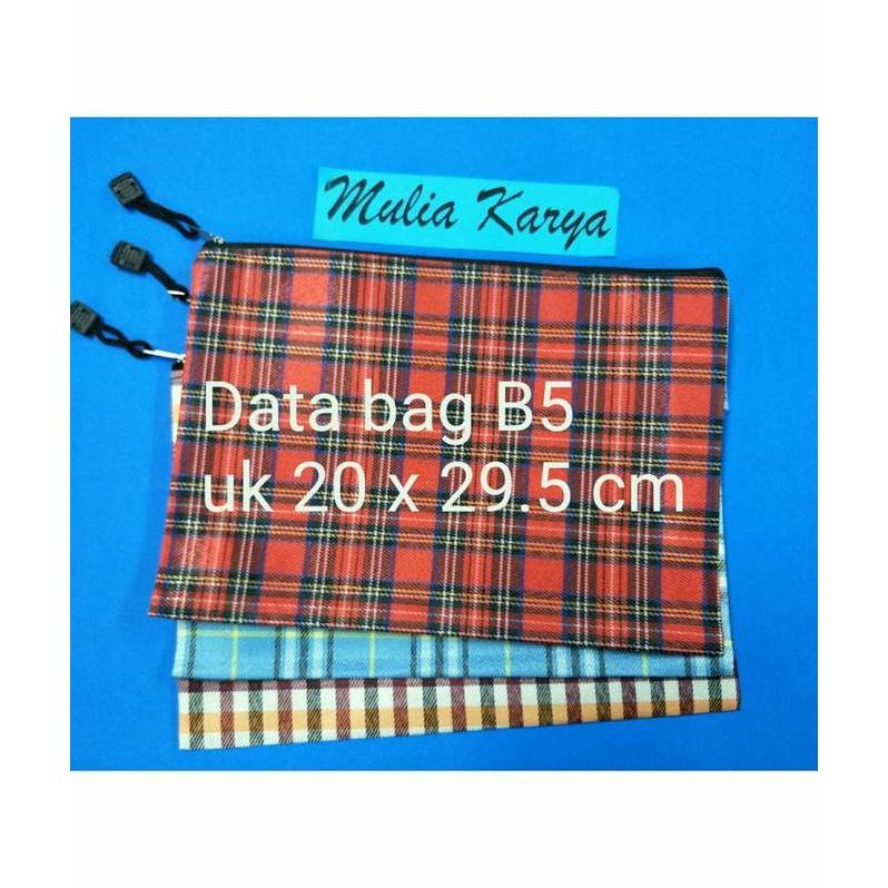Data bag / tas document Bag Restleting uk B5 / zipper bag