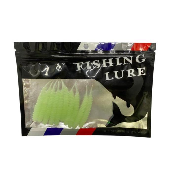Umpan Pancing 10Pcs Cacing Buatan Bahan Silicone Karet Soft Lure