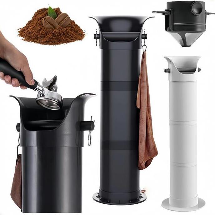 TENNIME Standing Coffee Knock Box / Tempat Sampah Ampas Kopi Berkapasitas Besar / Wadah Ampas Kopi A