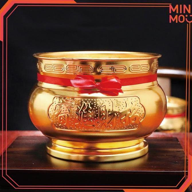 OVMIDEX 3.5"5" Hio Dupa Kuningan Emas Hiolo Tempat Bakar Dupa Keberuntungan Fengshui Cina Untuk Ruma