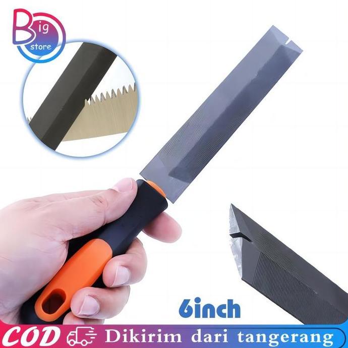 REDDAR Kikir Gergaji Kayu Original 6 Inch Kikir Gergaji Mesin Alat Asah Gergaji Kayu Kikir Besi Gepe