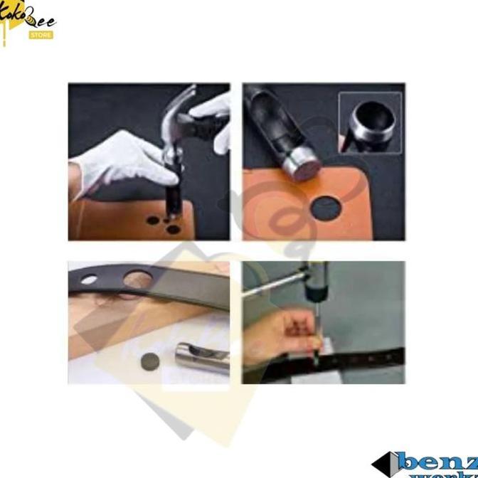 Ready Pembolong Hollow Punch Set 15pcs / Plong Set 15 pcs / Plong Betel Set