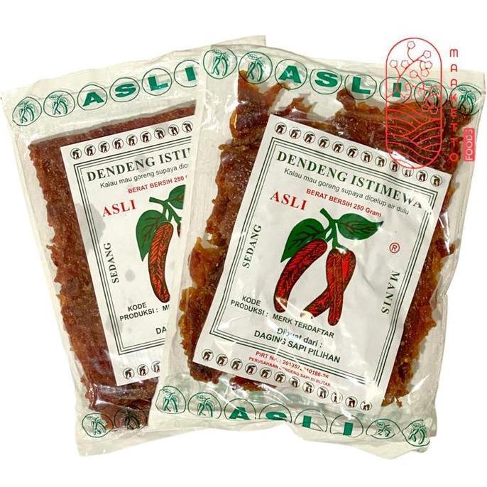Dendeng Sapi Cap Cabe Halus / Dendeng Sapi Cap Cabe Kasar 250gr