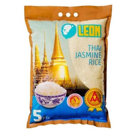 BERAS LEON THAI JASMINE BIRU 5KG - BERAS THAILAND PREMIUM