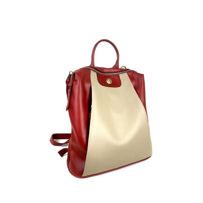 Ceviro Dellos Backpack Bag Redwine ransel  kuliah