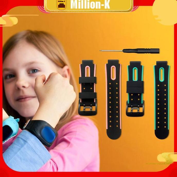 TELENIUM 15mm Strap Tali Jam Silikon Strap Untuk Imoo Y03-Y05s-Y06-Z1-Z2-Z3-Z5-Z5a-Z6-Q1-Q2-D2 Anak 