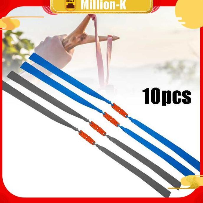 VIRYEOU 10pcs Karet Ketapel Tali Ketapel Slingshot Rubber Elastic Band Catapul PROTOK